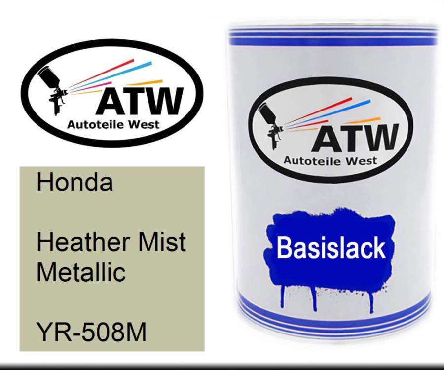 Honda, Heather Mist Metallic, YR-508M: 500ml Lackdose, von ATW Autoteile West.